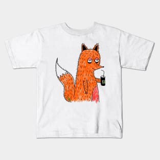 red fox survives Kids T-Shirt